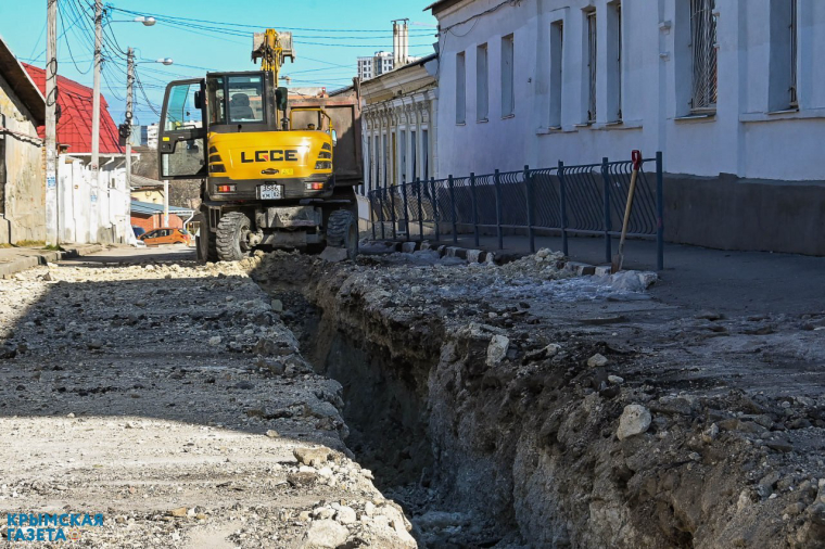 В Старом городе Симферополя завершили строительство канализации